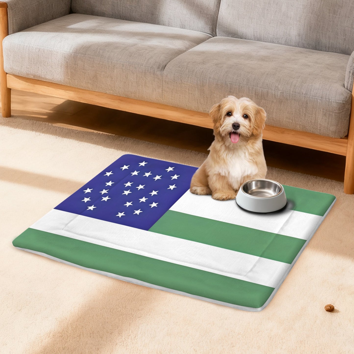 NYPD Flag Inspired Pet Mat 25x18inch (Made in the USA)
