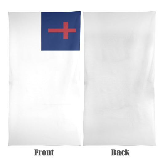 Christian Flag Beach Towel 31"x71" (Made in USA)