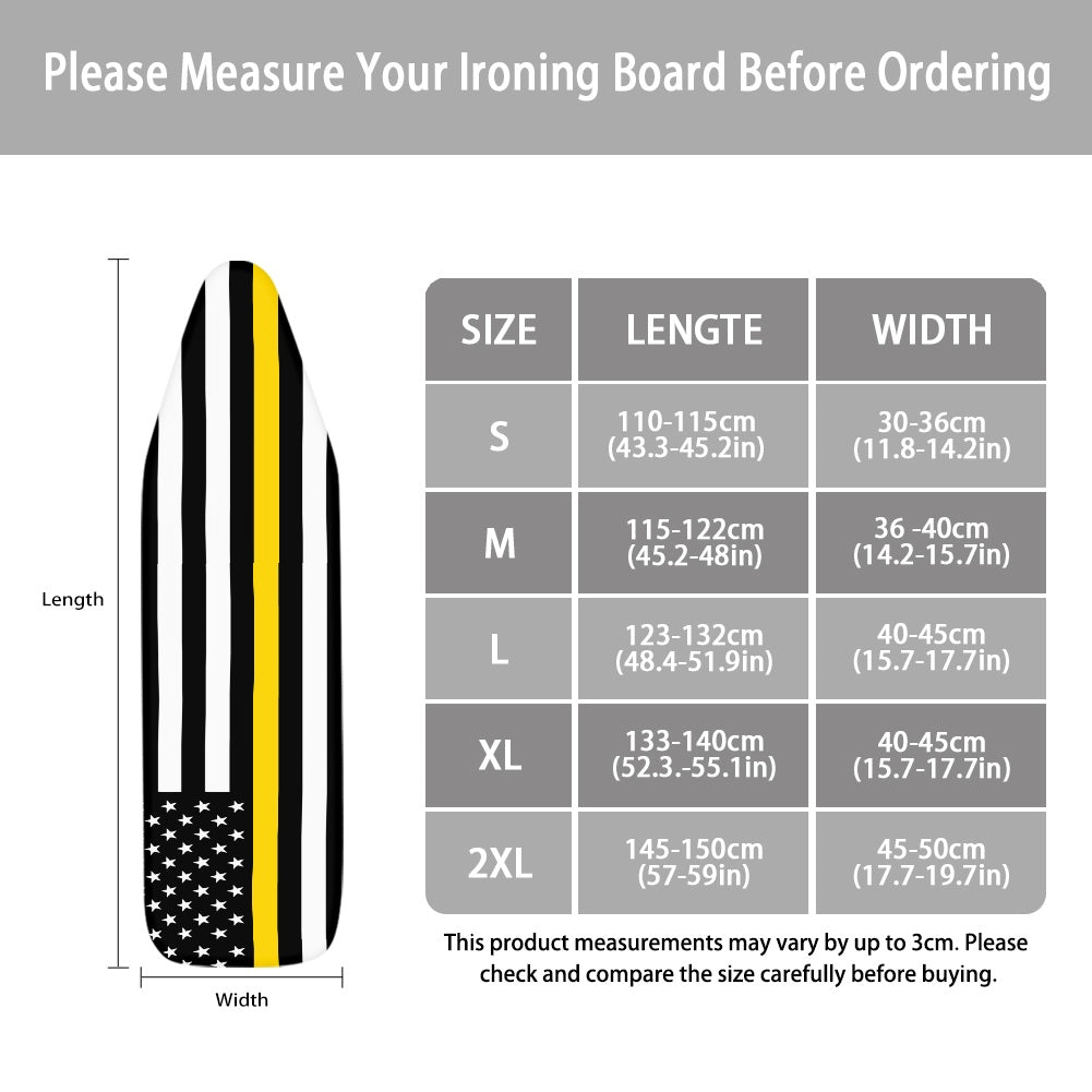 Thin Gold Line Flag Ironing Board Cover