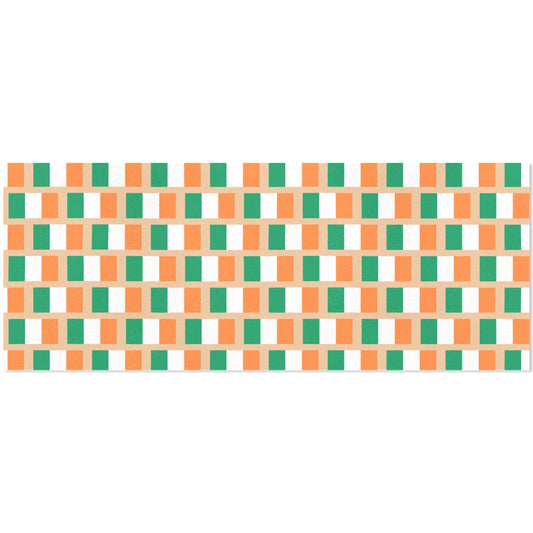 Ireland Flag Inspired Custom Gift Wrapping Paper 58"x 22.5" (4 Rolls)