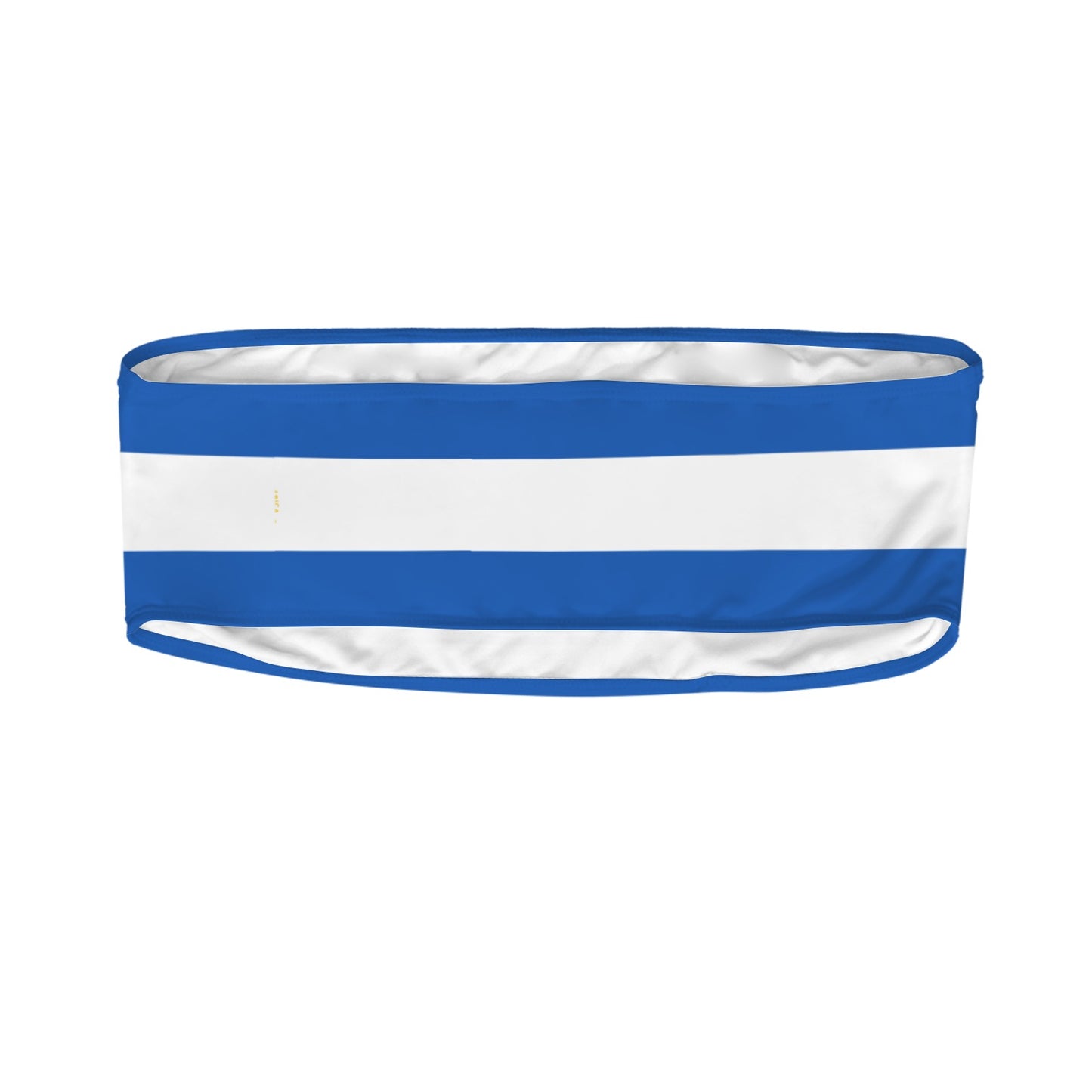 El Salvador Flag Inspired Bandeau Tube Bikini Top