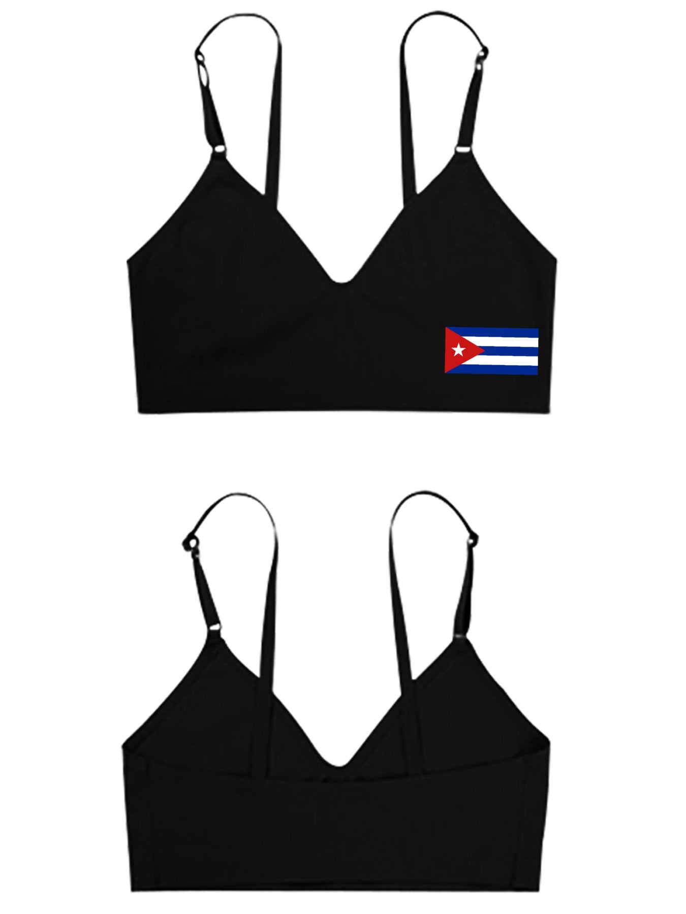 Cuba Flag Women's Seamless Bra | Ships from USA