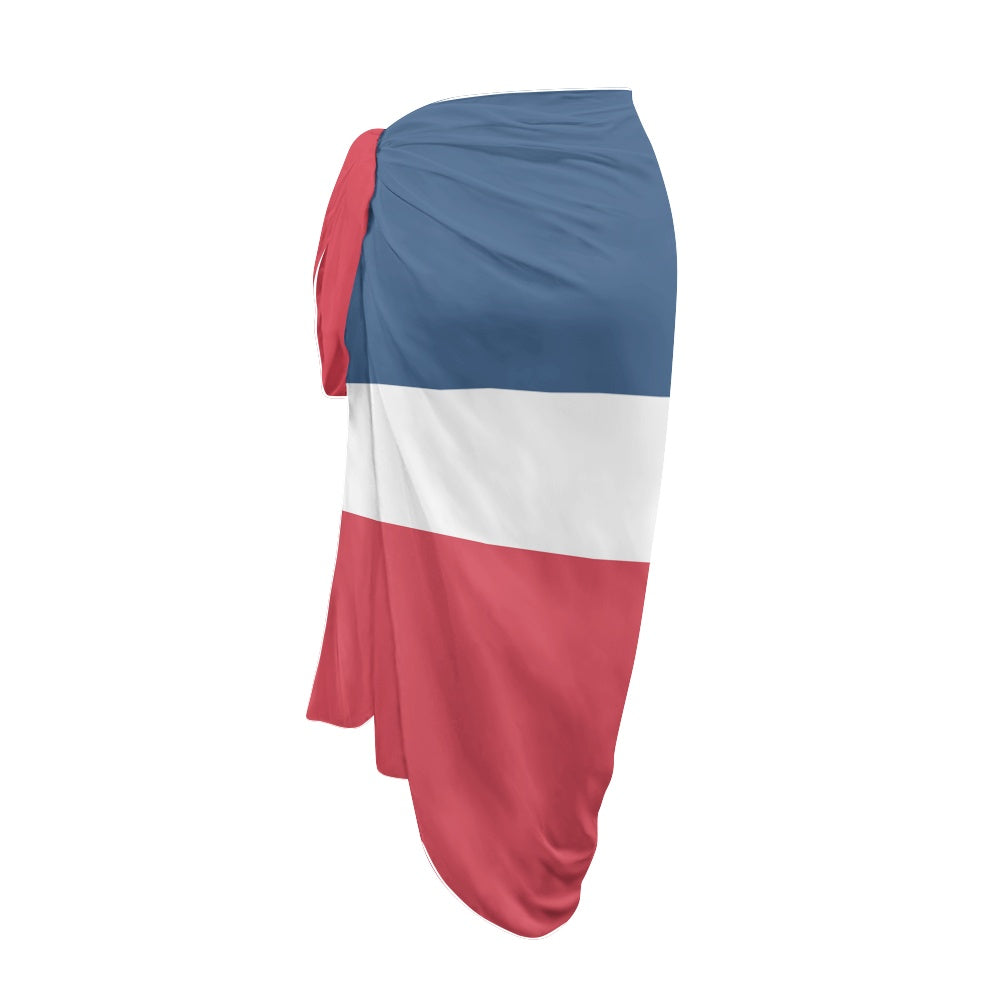 Dominican Republic Flag Inspired Bikini Cover-Up