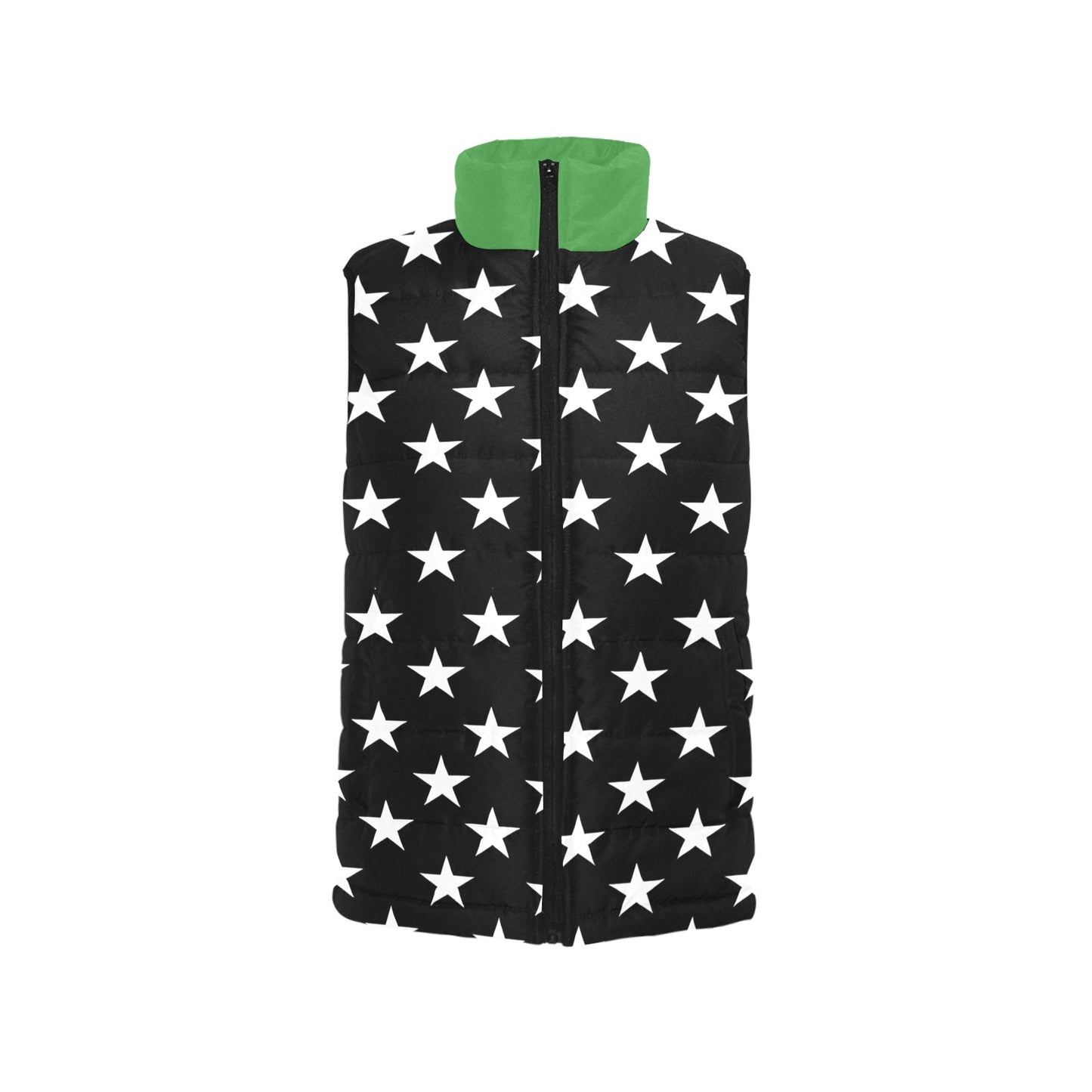 Thin Green Line Flag Inspired Women's Padded Vest