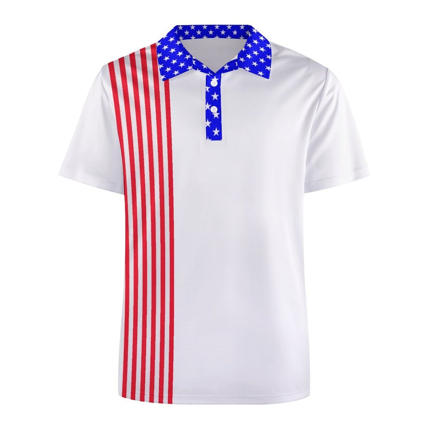 USA/American Flag Inspired Women's Straight Fit Polo Shirt