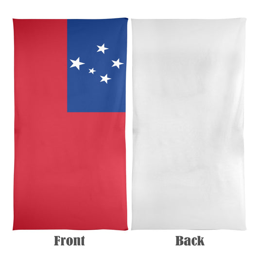 Samoa Flag Beach Towel 31"x71" (Made in USA)