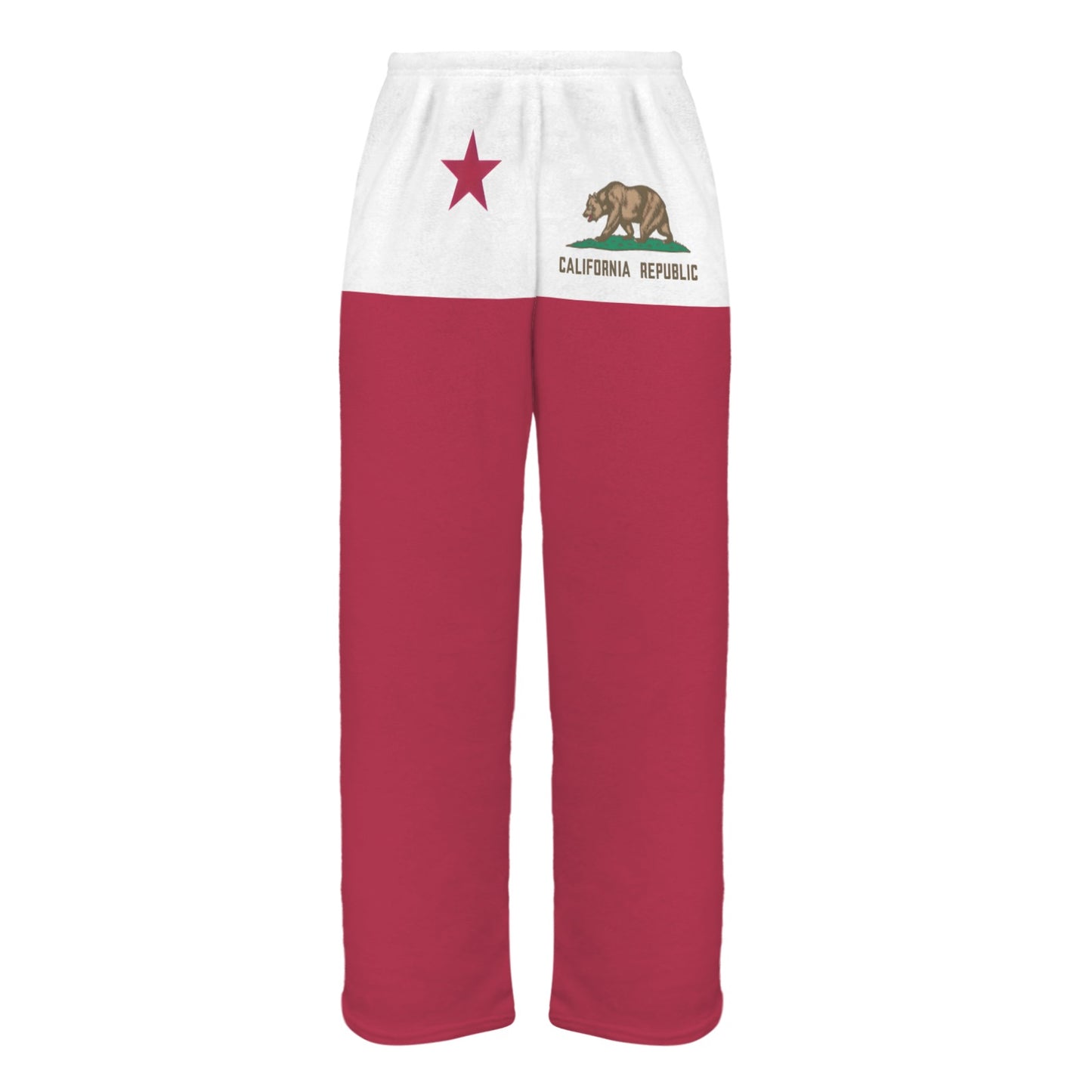 California Flag Inspired Women's Flannel Pajama Trousers Made in the USA