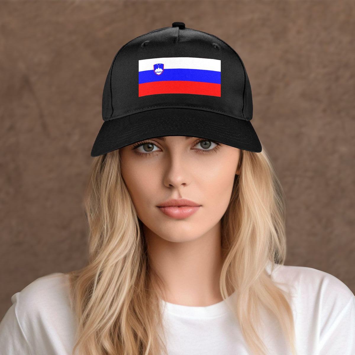 Slovenia Flag Inspired Baseball Cap | Printed in the  USA