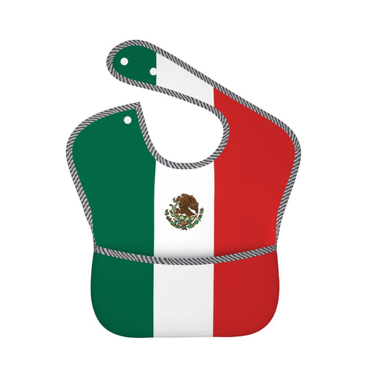 Mexico Flag Inspired Baby Bib