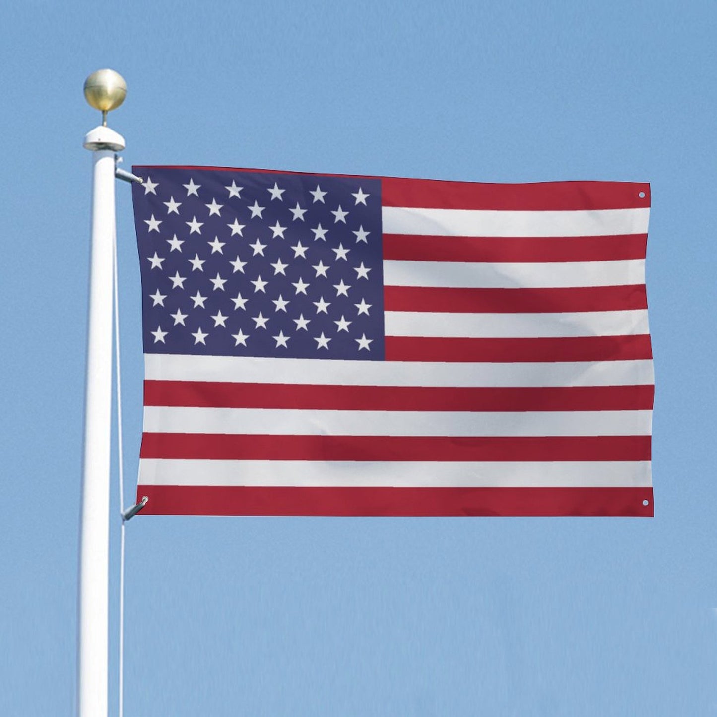 USA/American Flag Inspired Wall Mount Flag with Four Grommets (35x59 in)