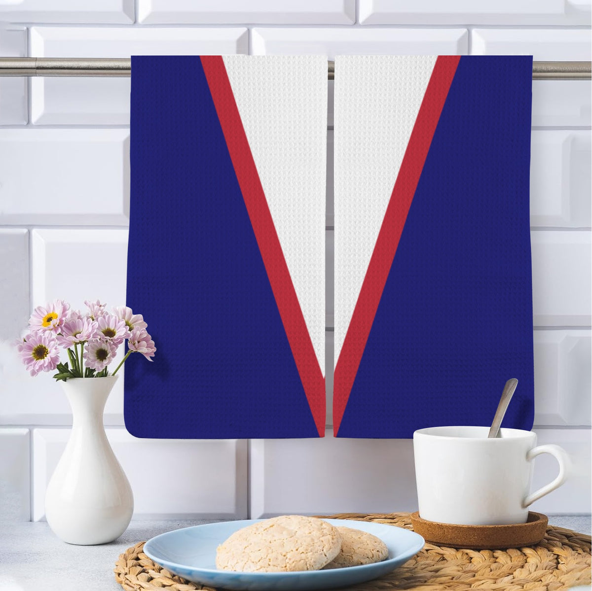 American Samoa Flag Inspired Kitchen Towel 40X60cm (Pack of 2) | Printed In the USA