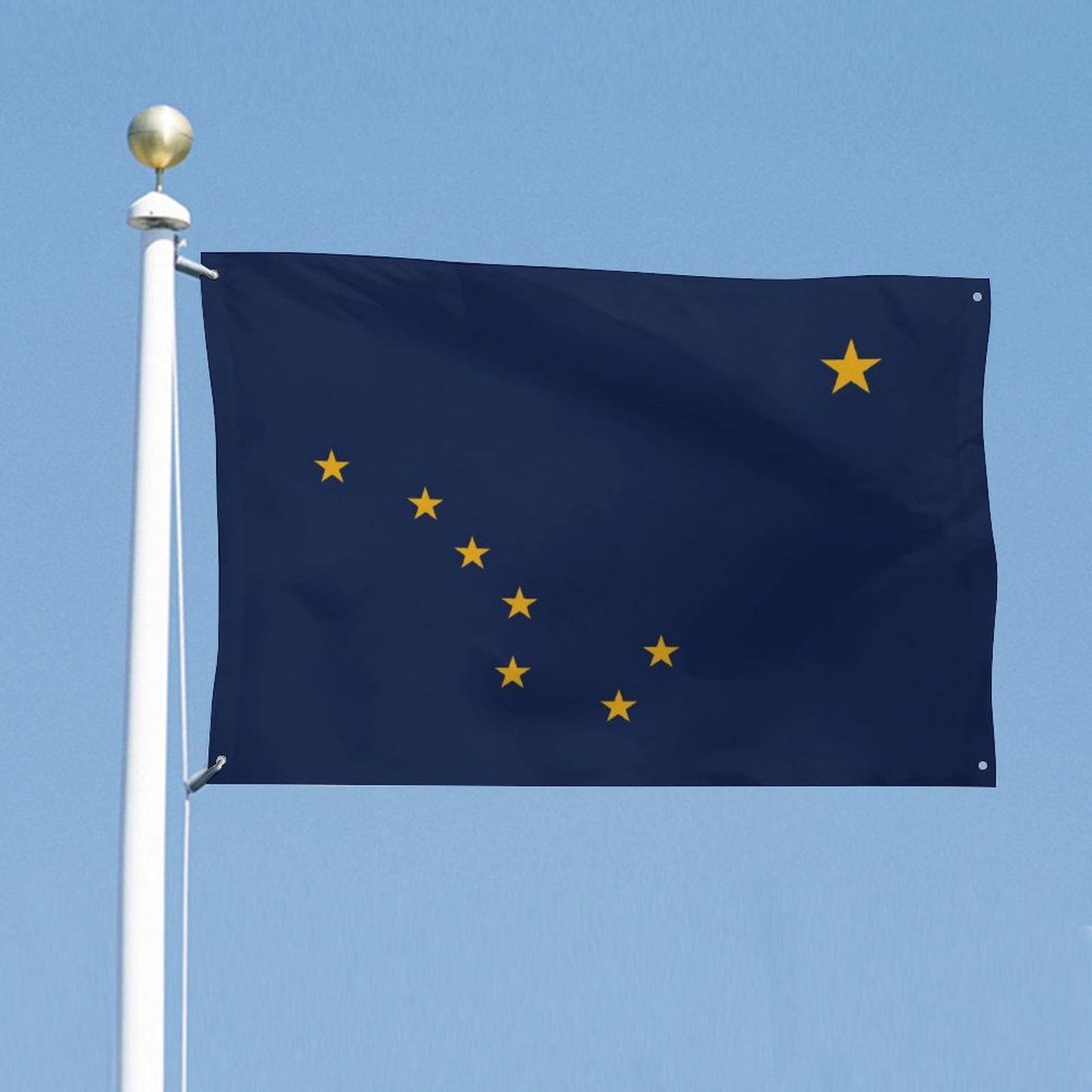 Alaska Flag Inspired Wall Mount Flag with Four Grommets (35x59 in)