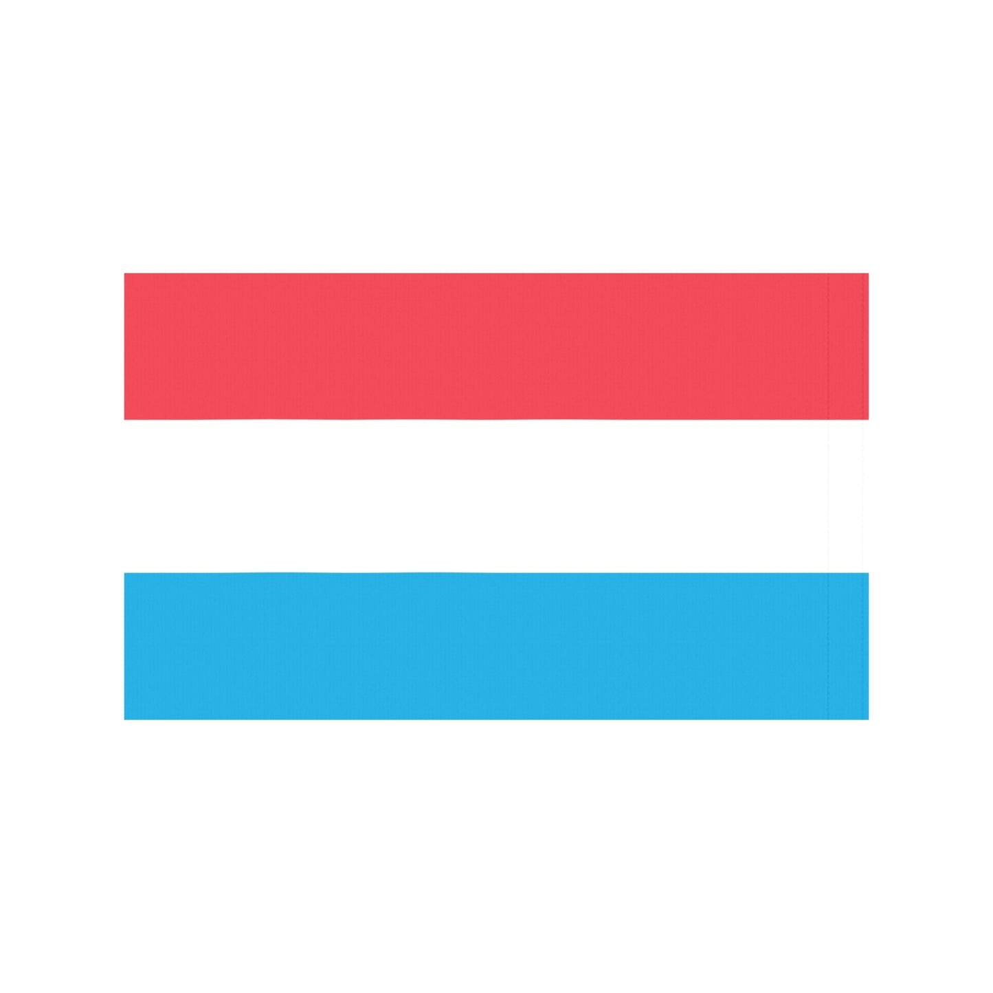 Luxembourg flag by Luv My Flag, red, white, blue.