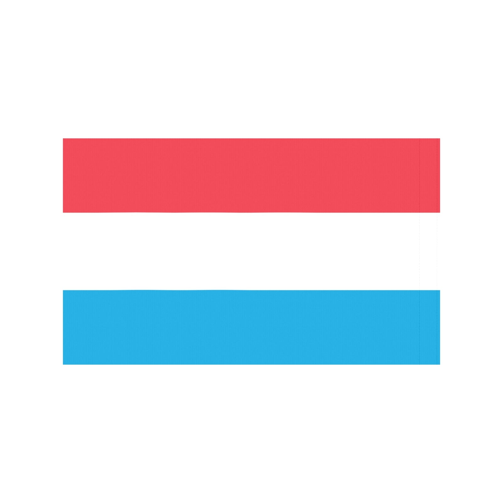 Luxembourg flag by Luv My Flag, red, white, blue.