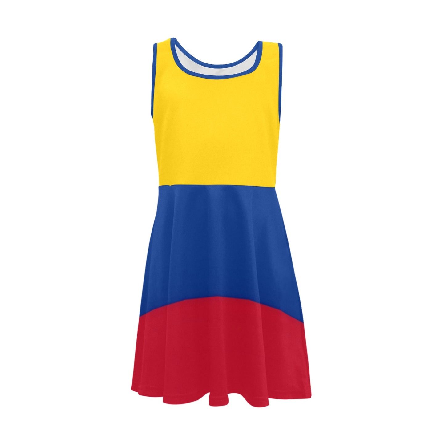 Colombia Flag Inspired Girls' Sleeveless Sundress | Ships from USA