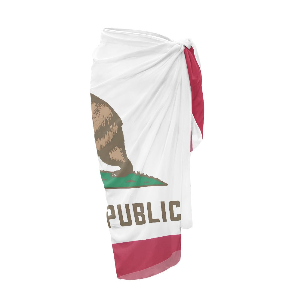 California Flag Inspired Bikini Cover-Up