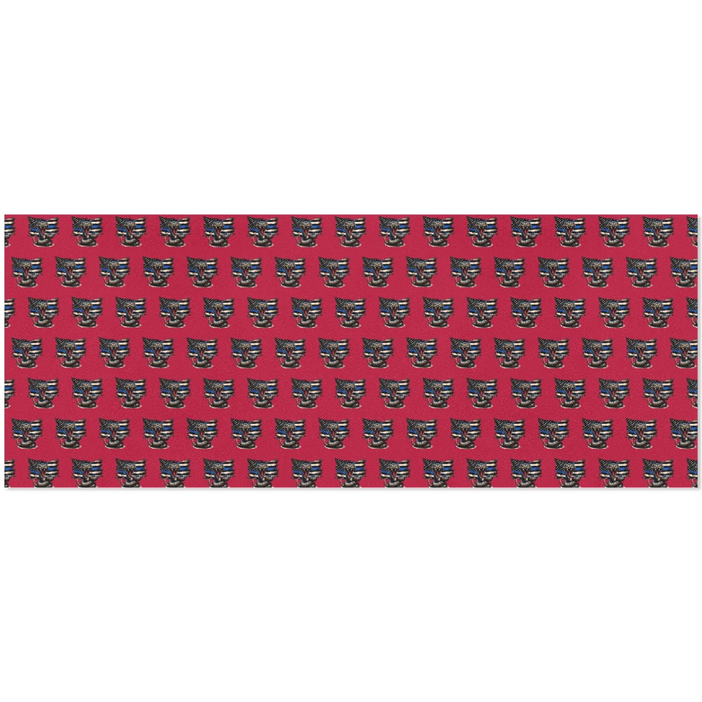 Thin Blue Line Flag Inspired Snake Custom Gift Wrapping Paper 58"x 22.5" (4 Rolls)
