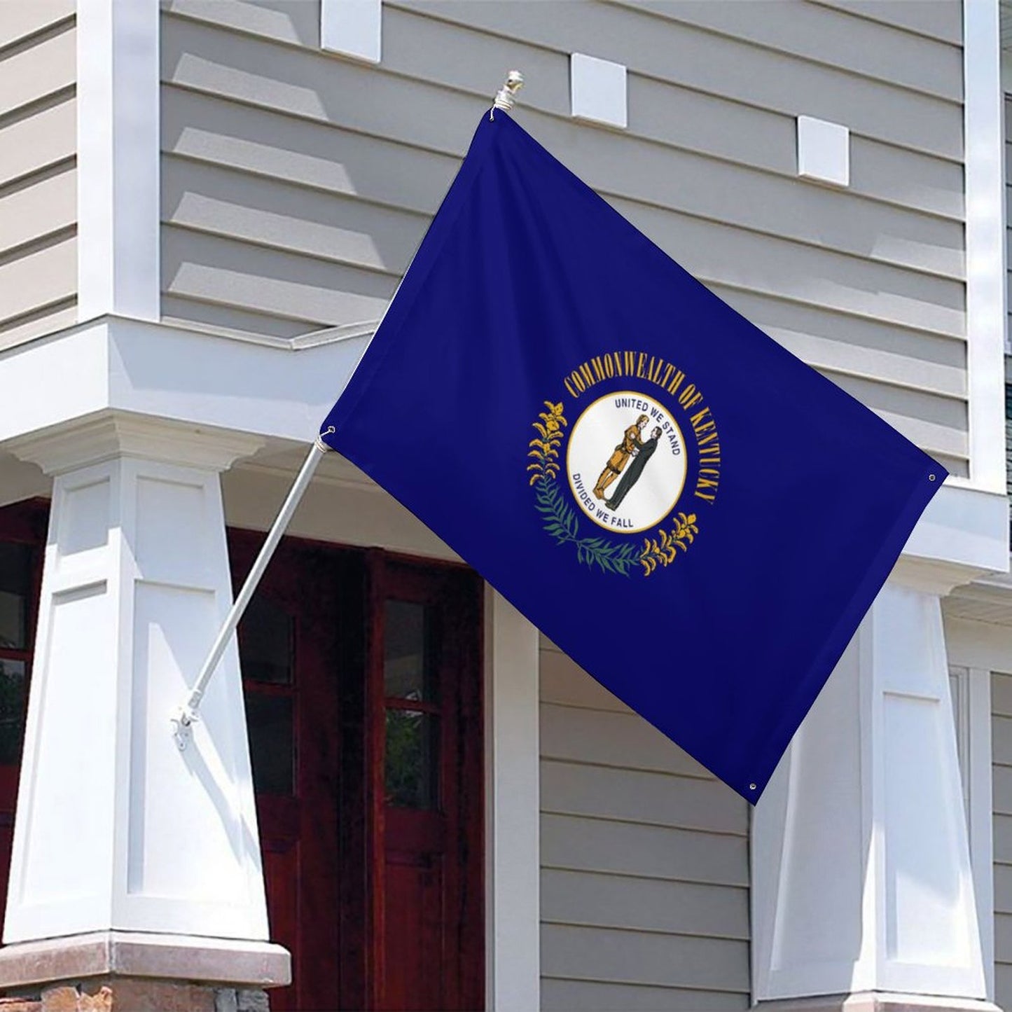 Kentucky Flag Inspired Wall Mount Flag with Four Grommets (35x59 in)