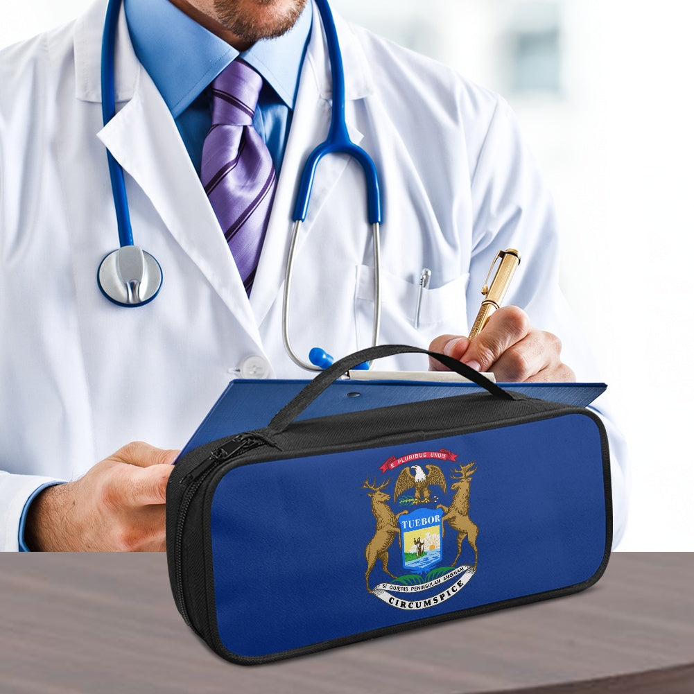 Michigan Flag Inspired Stethoscope Storage Bag