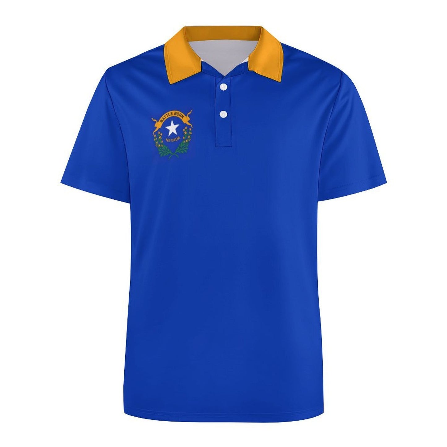 Nevada Flag Inspired Women's Straight Fit Polo Shirt