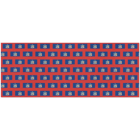 New York Flag Custom Gift Wrapping Paper 58"x 22.5" (4 Rolls)