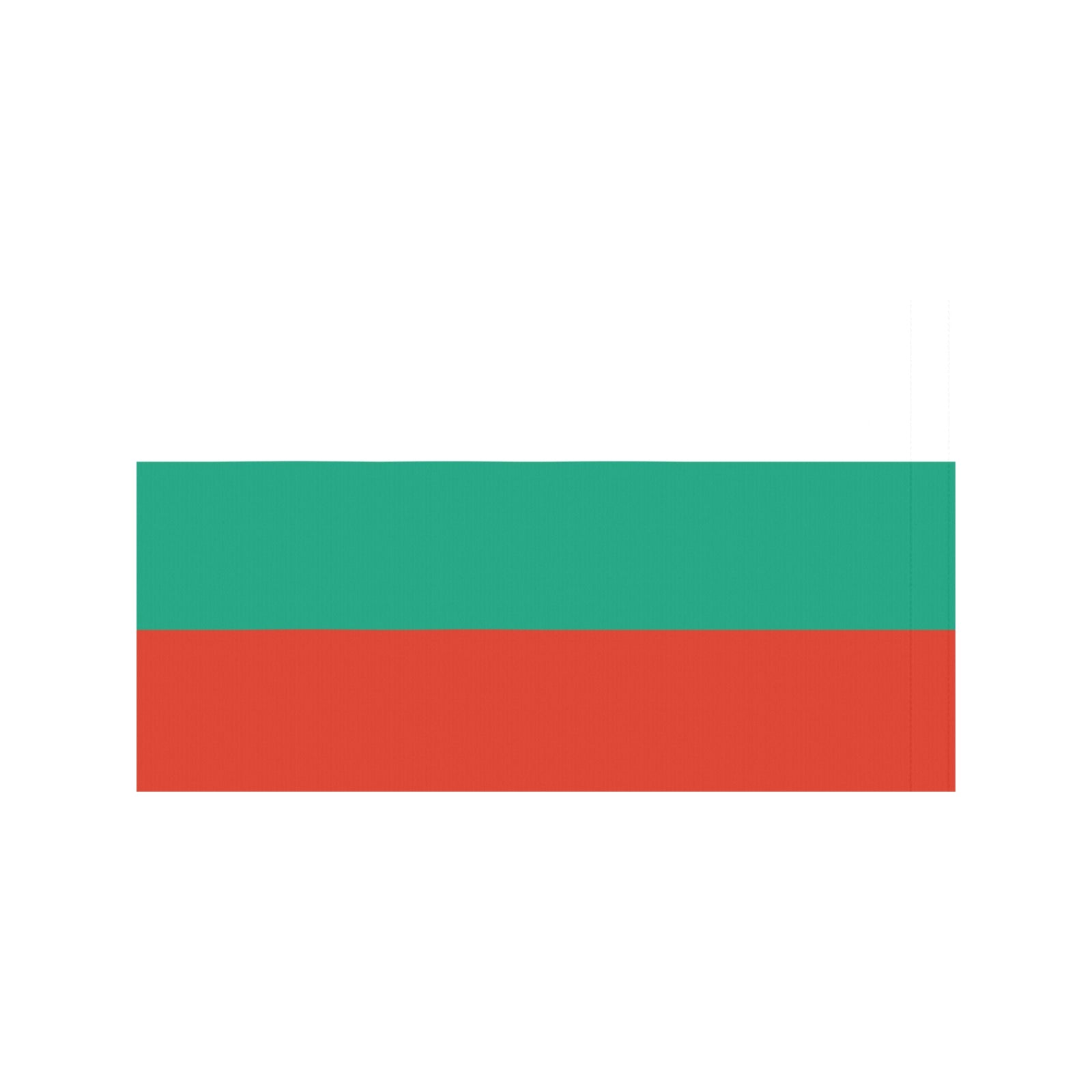 Three horizontal stripes: white, green, red. Luv My Flag.