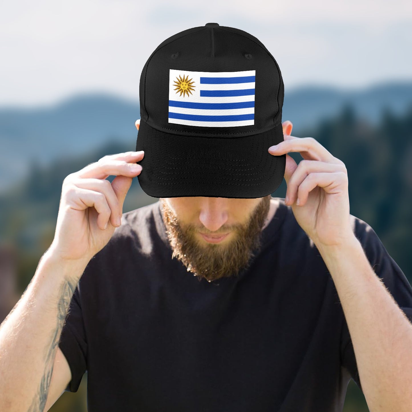Uruguay Flag Baseball Cap (Made in USA)