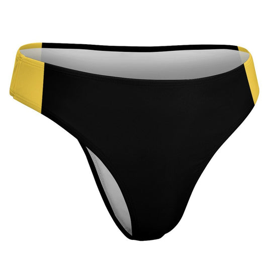 Thin Gold Line Flag Inspired T-Back Thong Bikini