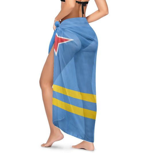 Aruba Flag Inspired Bikini Cover-Up