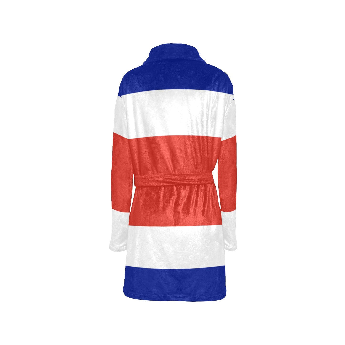 Costa Rica Flag Inspired Women's Fleece Robe
