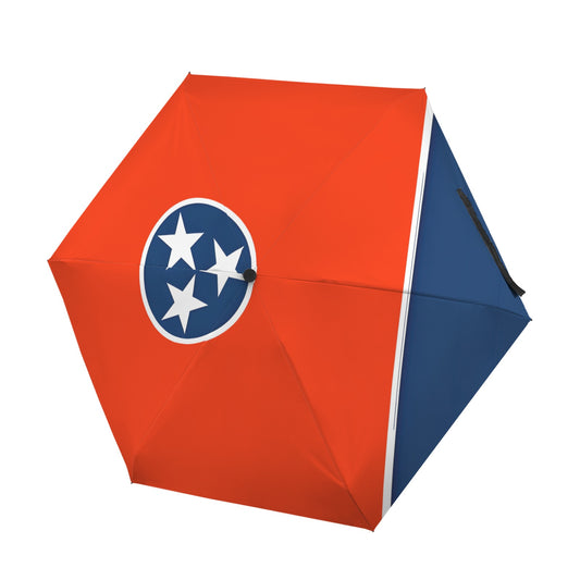 Tennessee Flag Inspired Mini Compact Umbrella