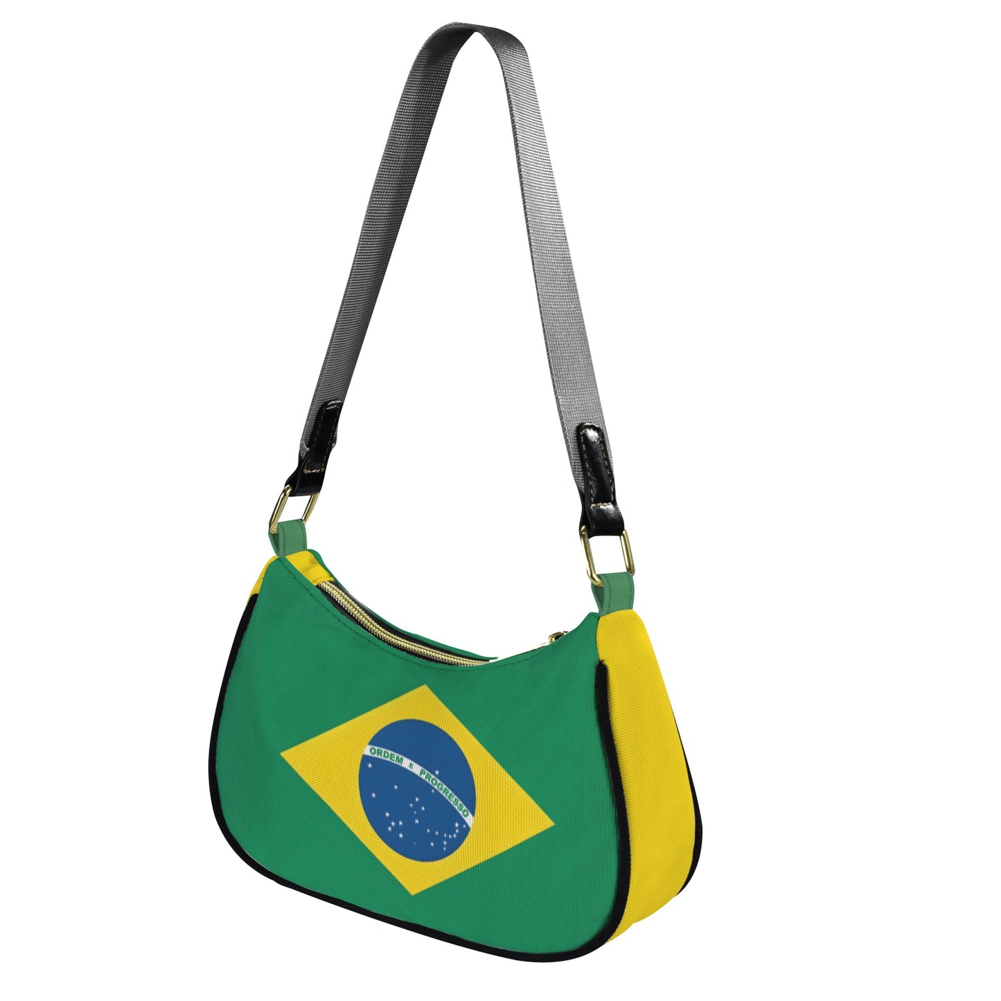 Brazil Flag Inspired Women's Shoulder Bag