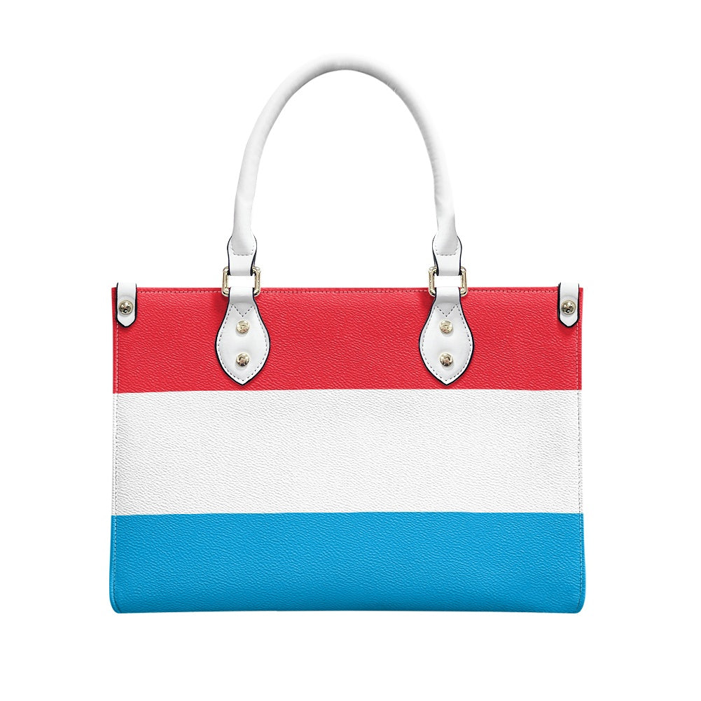 Luxembourg Flag Bag With Vogue – PU Leather Handbag for Daily Mode - Luv My Flag