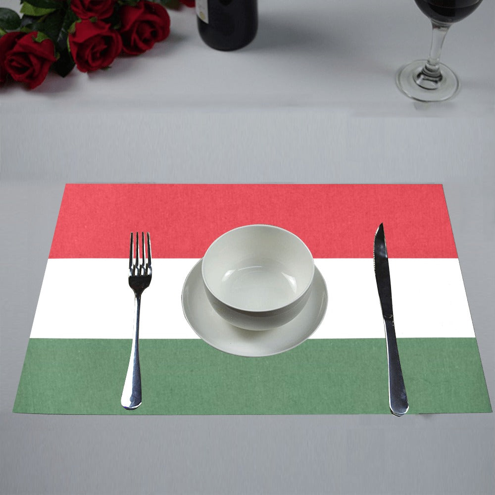Hungary Flag Placemats 12" x 18" (Set of 6)