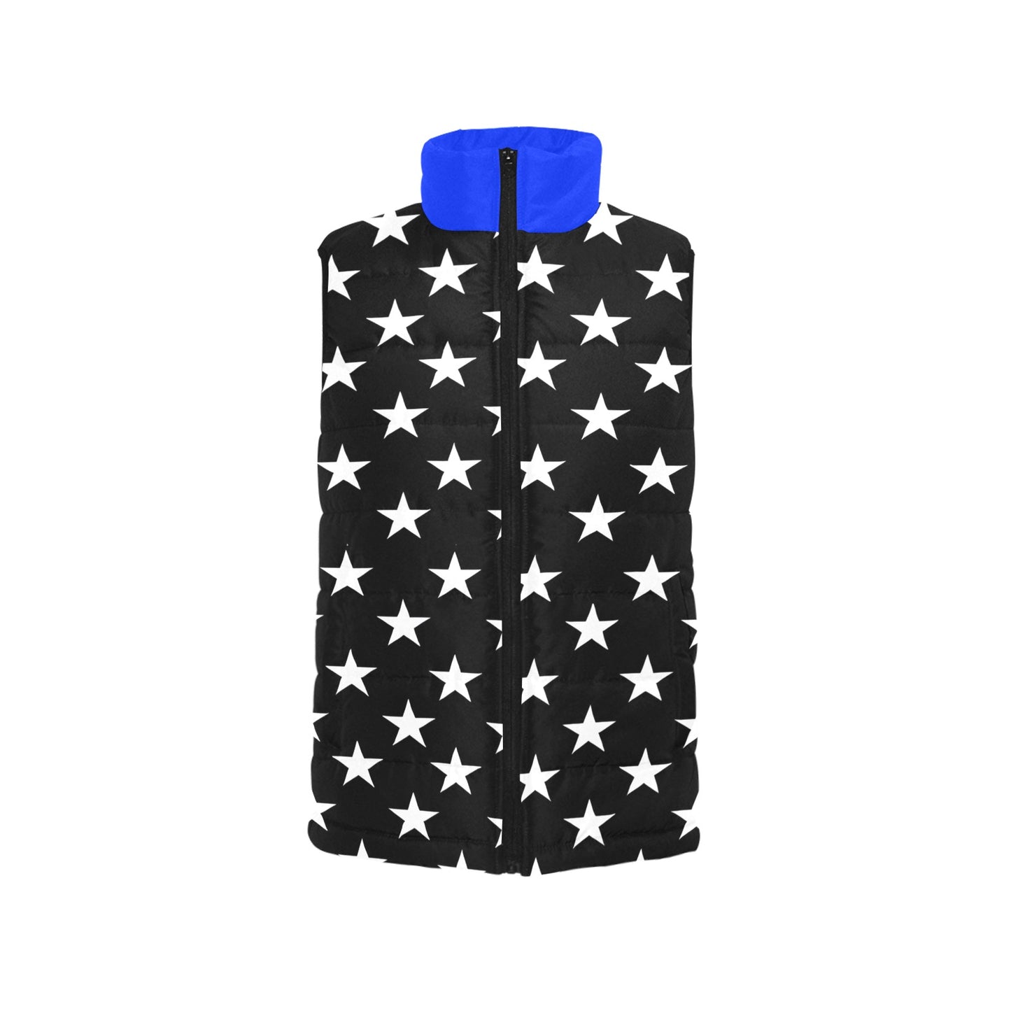 Thin Blue Line Flag Inspired Women's Padded Vest
