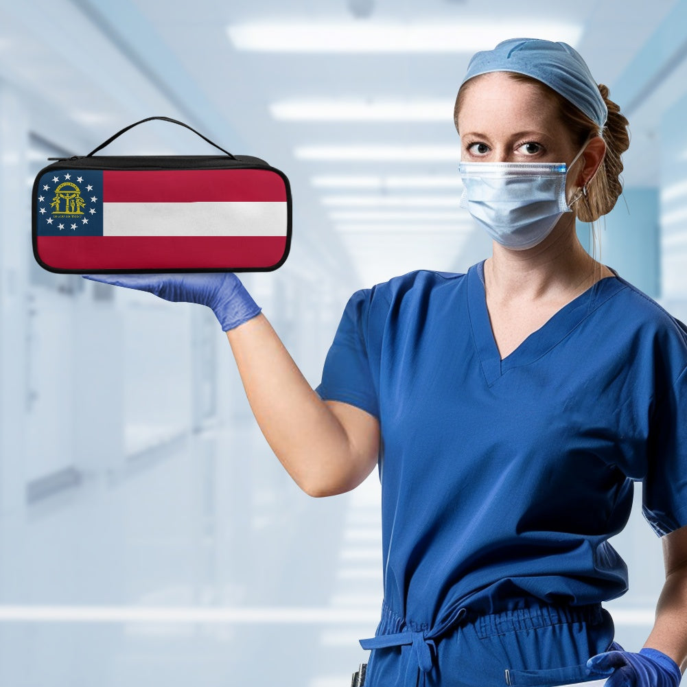 Georgia Flag Inspired Stethoscope Storage Bag