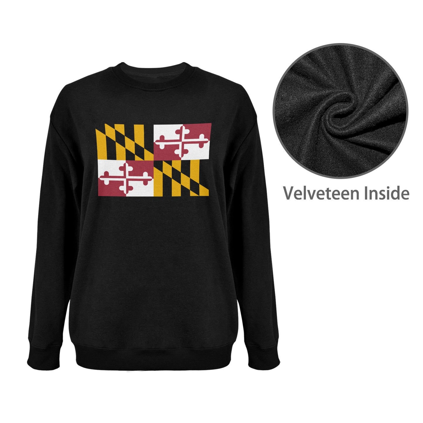 Maryland Flag Unisex Fleece Sweatshirt (Made in the USA)
