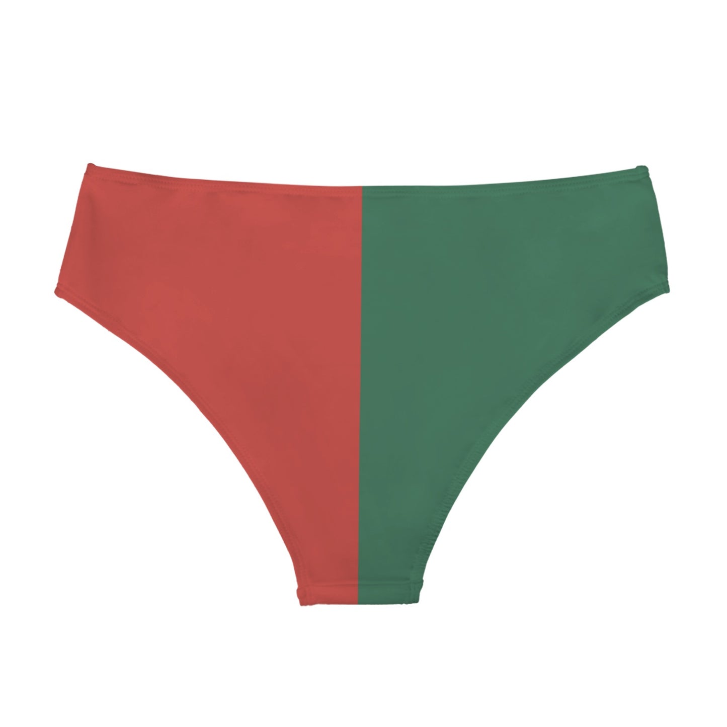 Mexico Flag Inspired High-Waisted Bikini Bottom