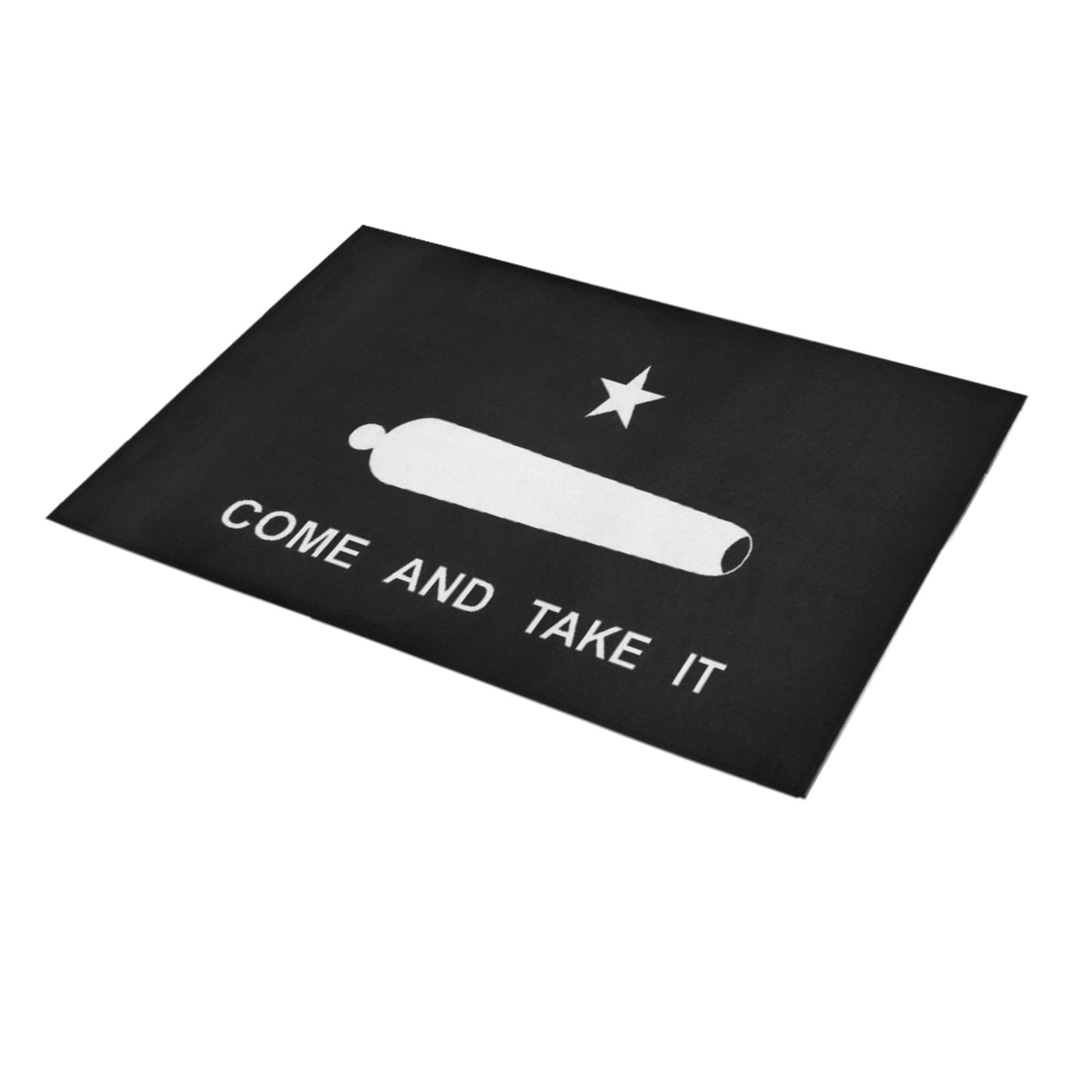 Come and Take It Flag Inspired Doormat 30" x 18" (Sponge Material)