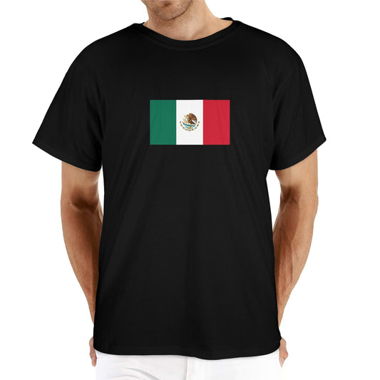 Mexico Flag Inspired Men's Heavy Cotton T-Shirt | Ships from USA