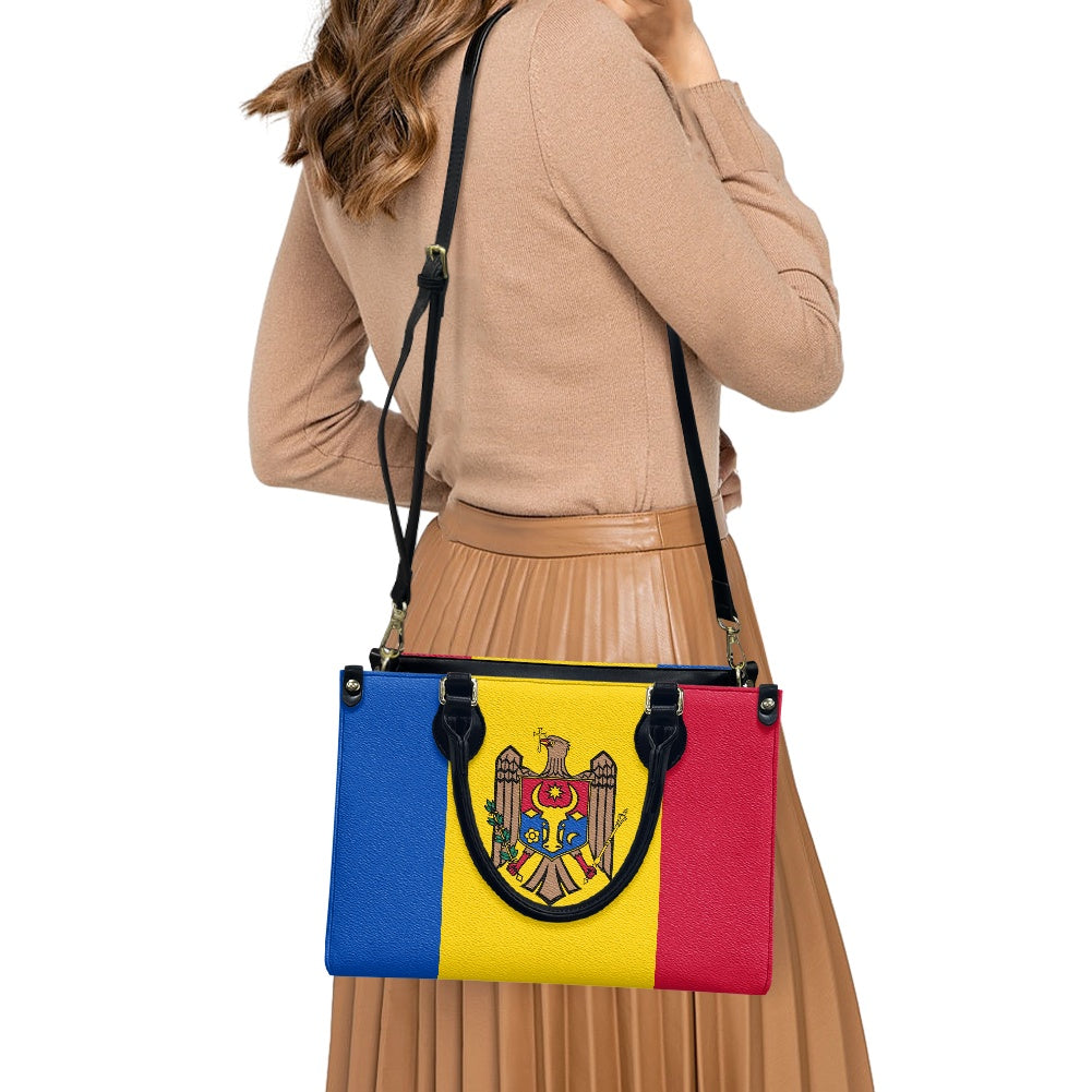 Moldova Flag Bag With Bravado – PU Leather Purse for Daily Stride - Luv My Flag