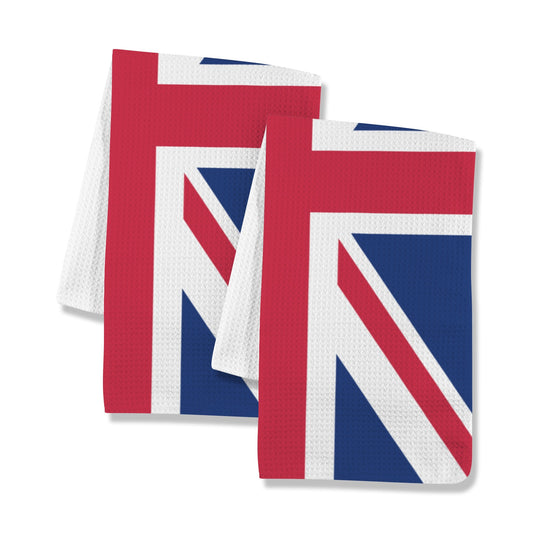 UK/Great Britain Flag Inspired Kitchen Towel 40X60cm (Pack of 2) (Made in the USA)