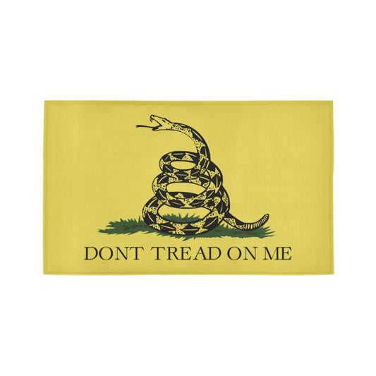 Gadsden Flag Inspired Doormat 30" x 18" (Sponge Material)
