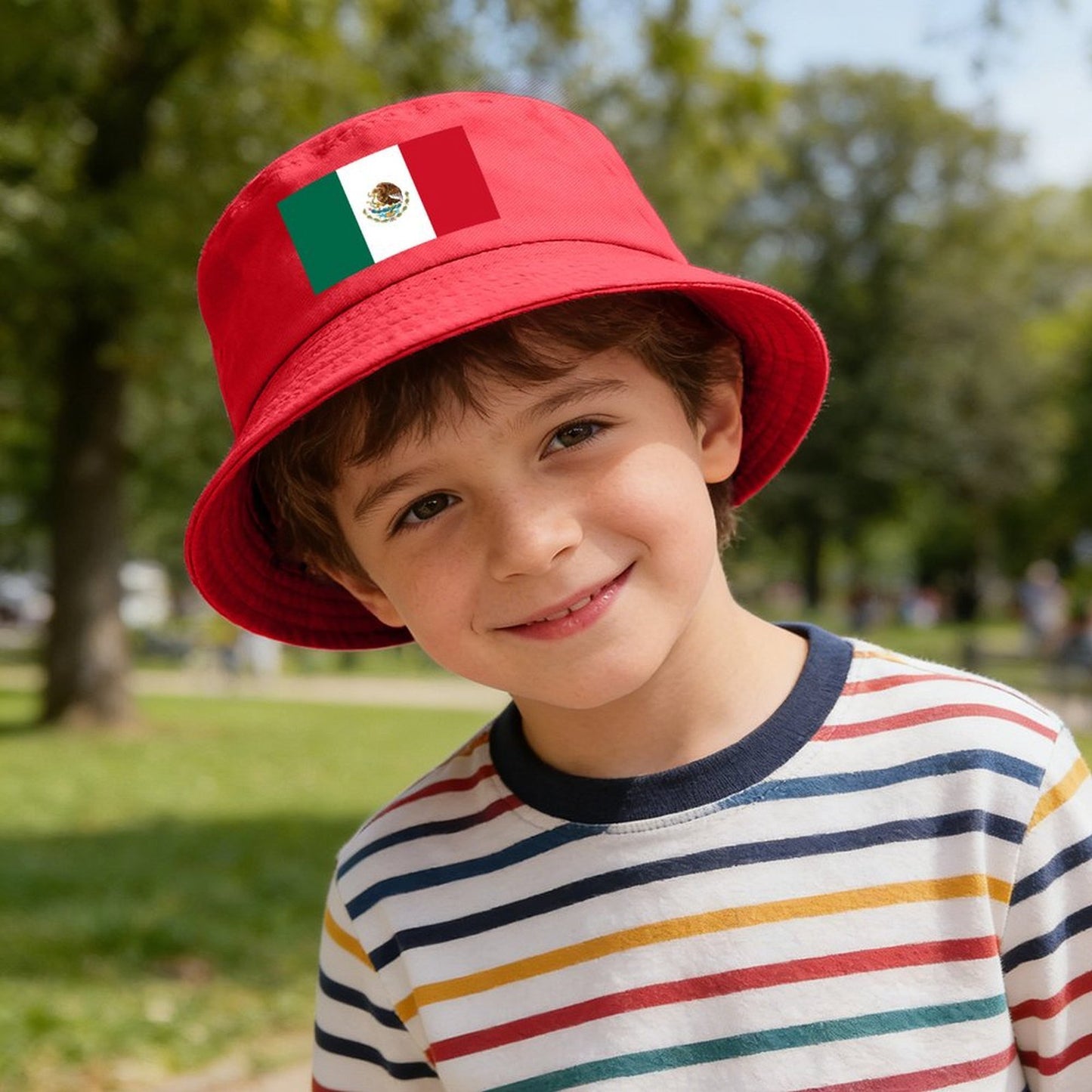 Mexico Flag Inspired Kids’ Bucket Hat | Ships from USA