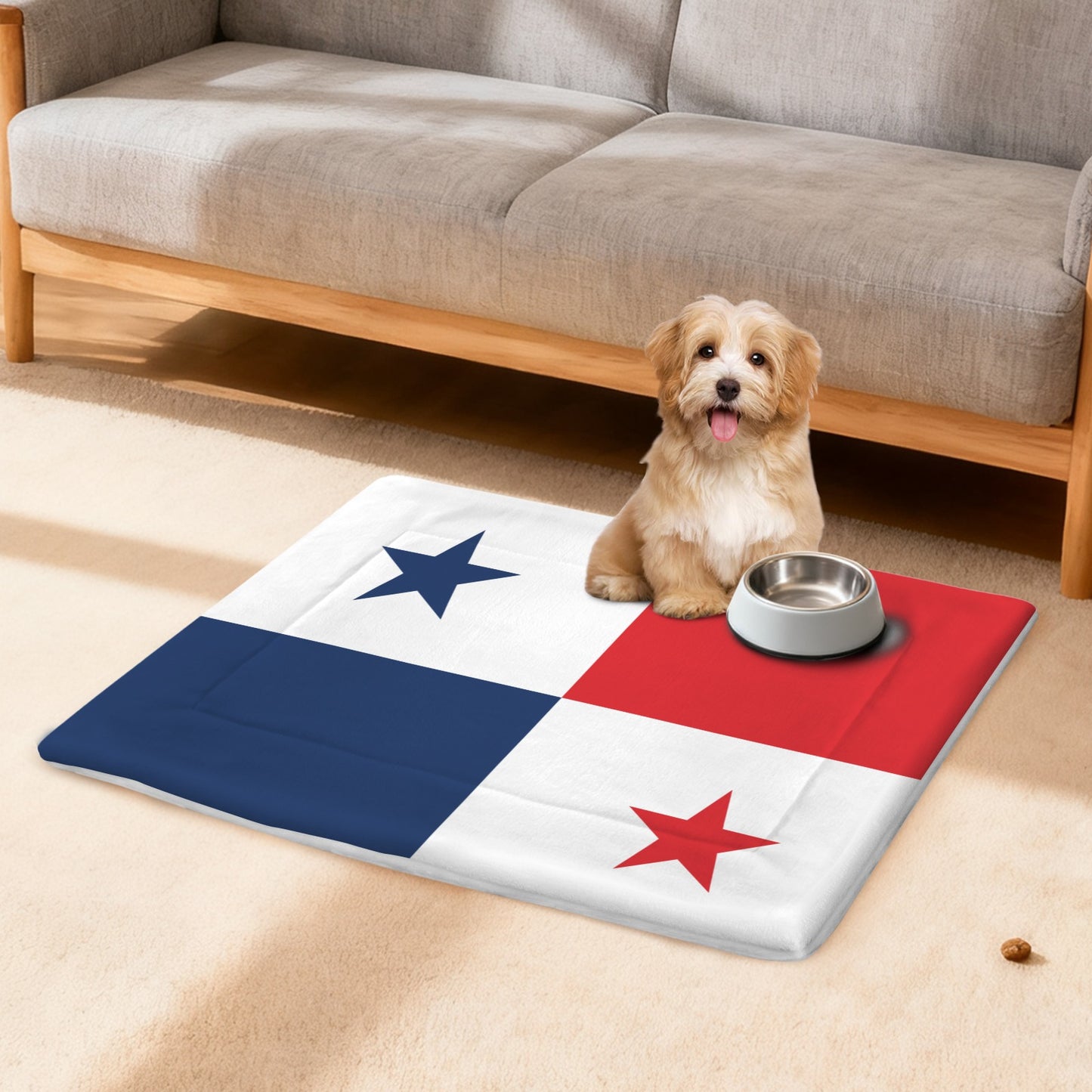 Panama Flag Inspired Pet Mat 25x18inch (Made in the USA)