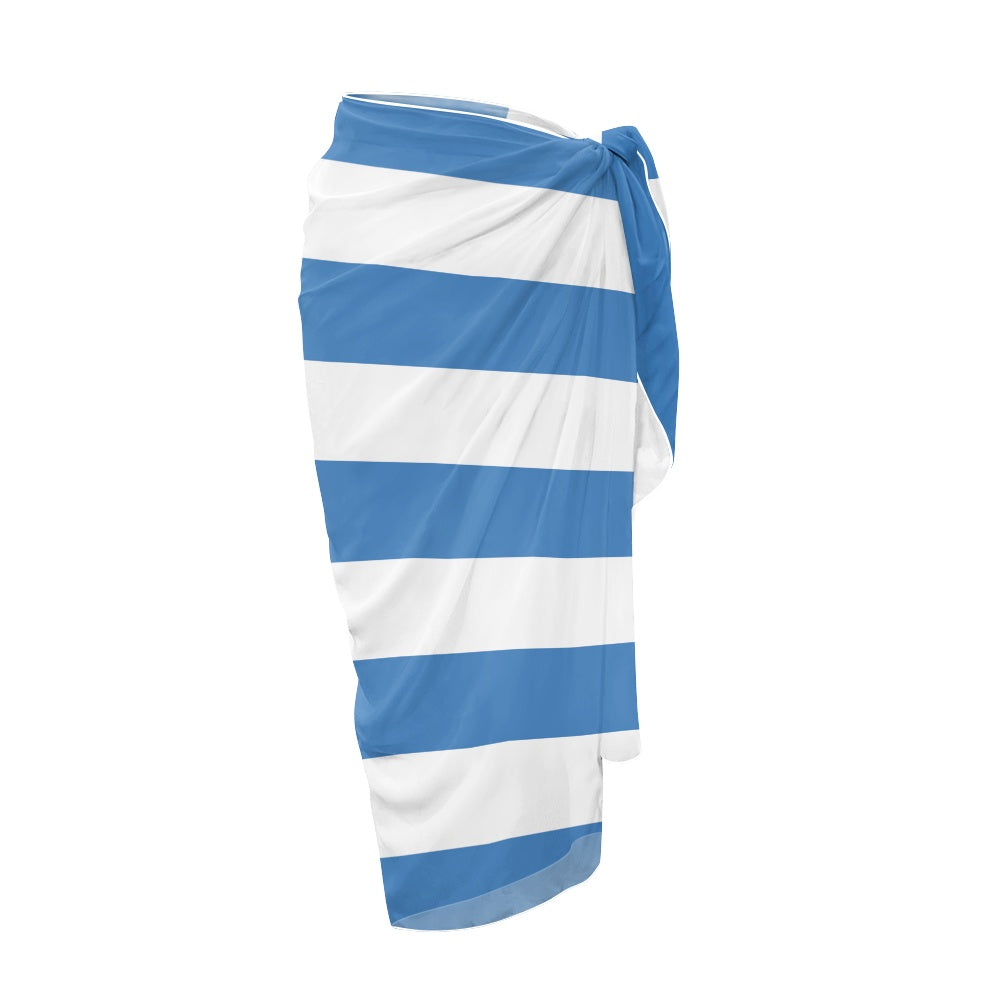Greece Flag Inspired Bikini Cover-Up