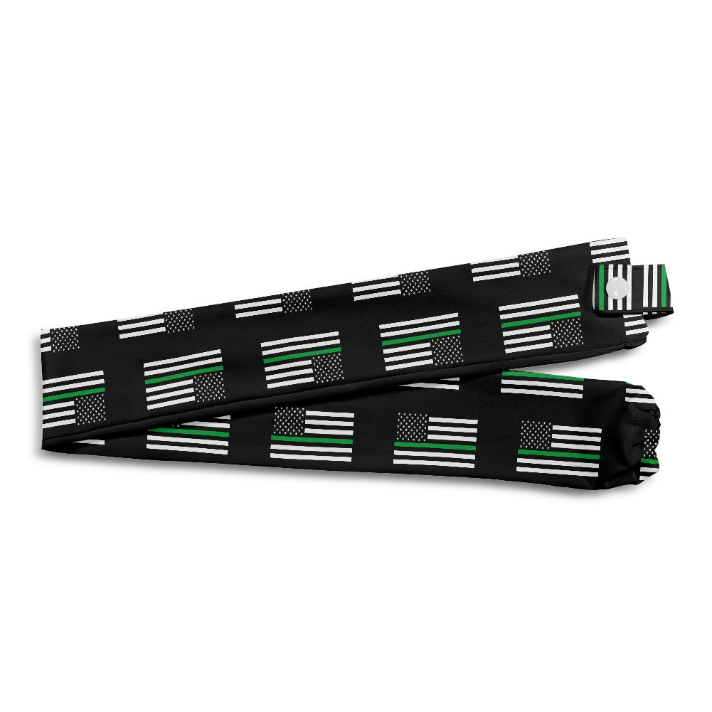 Thin Green Line Flag Inspired Stethoscope Protective Cover