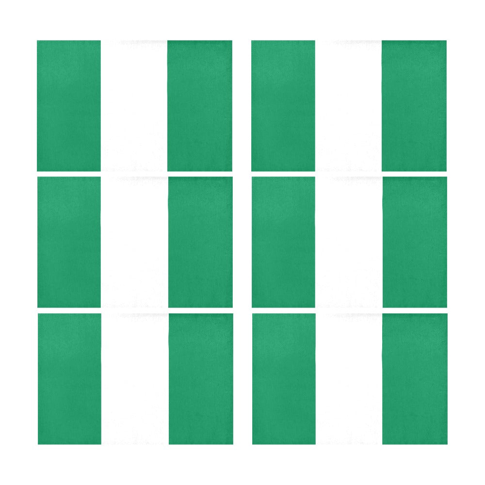 Nigeria Flag Placemats 12" x 18" (Set of 6)