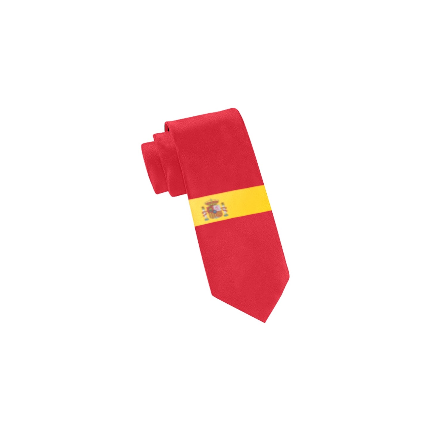 Spain Flag Inspired Classic Necktie (Two Sides)