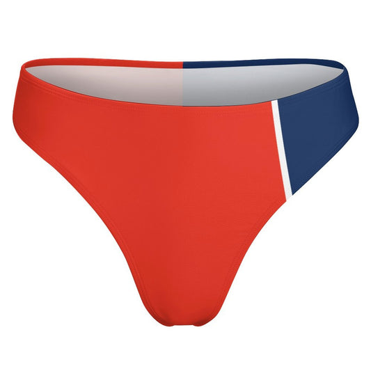 Tennessee Flag Inspired T-Back Thong Bikini